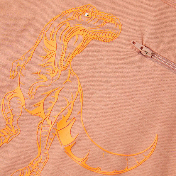 T-shirt enfants &agrave; manches courtes orange clair 140
