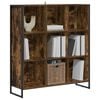 vidaXL Biblioth&egrave;que Ch&ecirc;ne Fum&eacute; 99,5 x 30 x 108,5 cm Bois d'ing&eacute;nierie