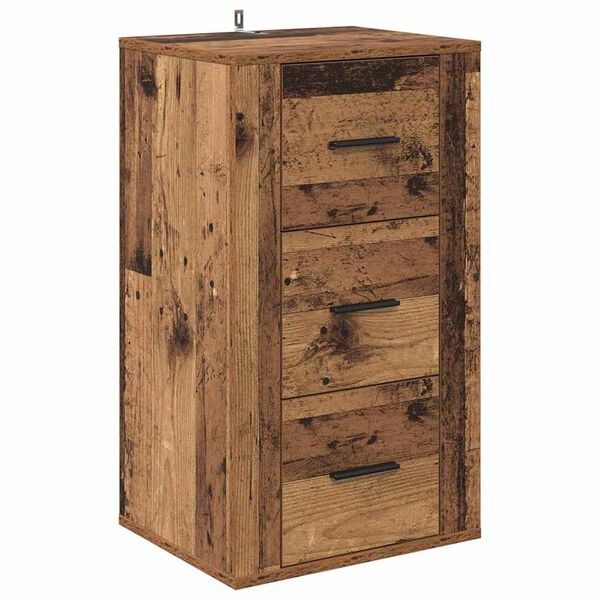 vidaXL Buffet Bois ancien 40 x 33 x 70 cm Bois d'ing&eacute;nierie