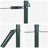 vidaXL Poteau de cl&ocirc;ture. 52 pcs Vert 3,2 x 3,2 x 120 cm