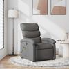 vidaXL Fauteuil de massage inclinable Gris fonc&eacute; Tissu