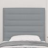 vidaXL T&ecirc;te de lit LED avec t&ecirc;te de lit Gris clair 90 cm Polyester