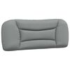 vidaXL Lit avec matelas Hvar gris clair 100x200 cm tissu