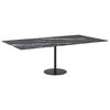 vidaXL Dessus de table noir 120x65 cm 8 mm verre tremp&eacute; design marbre