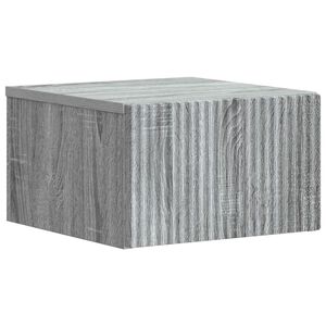 vidaXL Cabinet de chevet mural Sonoma gris 33 x 34,5 x 20 cm