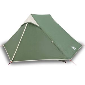 vidaXL Tente de camping 2 personnes vert imperm&eacute;able