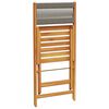 vidaXL Chaises de jardin pliables lot de 8 gris bois d'acacia massif
