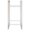 vidaXL Portant de bois de chauffage 80x28x86 cm acier inoxydable