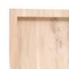 vidaXL Dessus de table bois massif non trait&eacute; bordure assortie