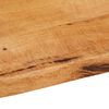 vidaXL Dessus de table 80x60x2,5 cm bord vivant bois massif manguier