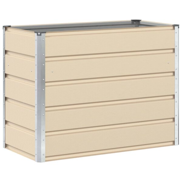 vidaXL Jardini&egrave;re Ivoire 480 x 50 x 45 cm Acier galvanis&eacute;