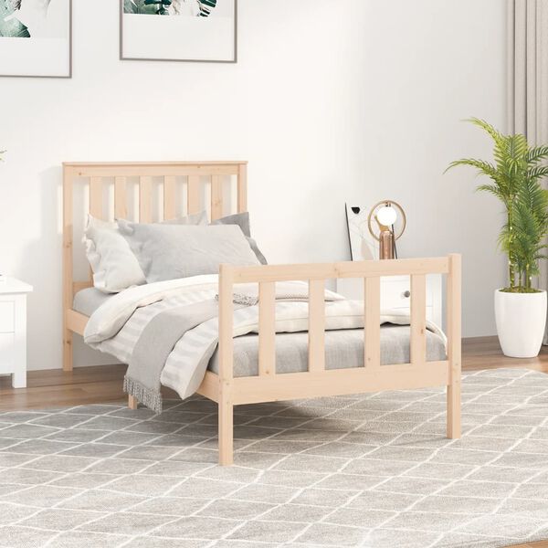 vidaXL Cadre de lit sans matelas 90x200 cm bois de pin massif