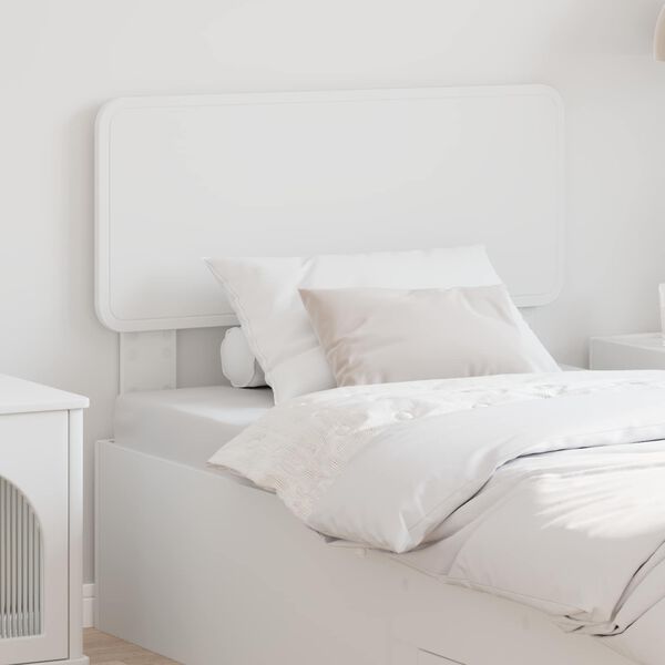 vidaXL T&ecirc;te de lit Blanc 75 cm Bois d'ing&eacute;nierie
