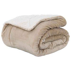 vidaXL plaid Beige 130 x 150 cm 1 kg Polaire
