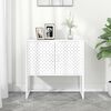 vidaXL Buffet Blanc 75x35x75 cm Acier