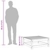 vidaXL Repose-pied de jardin 70x70x30 cm gris bois de pin solide