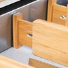 HI Ensemble d'organisateur de tiroir 4 pcs bambou