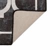vidaXL Tapis lavable noir et blanc 160x230 cm