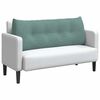 vidaXL Coussin de Dos Vert Mer 120 x 24 x 50 cm Velours