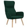 vidaXL Chaise de relaxation Vert fonc&eacute; Velours