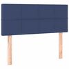 vidaXL Sommier &agrave; lattes de lit avec matelas Bleu 90x190 cm Tissu