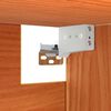 vidaXL Meuble mural avec &eacute;tag&egrave;re 2 pcs Cire marron 80 x 30 x 35 cm