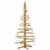 vidaXL Arbre de No&euml;l en bois Marron 180 cm Bois massif en pin