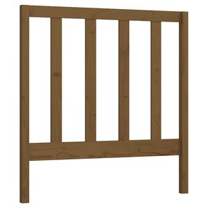 vidaXL T&ecirc;te de lit Marron miel 96x4x100 cm Bois massif de pin