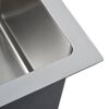 vidaXL &Eacute;vier de cuisine fait main Acier inoxydable