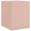 vidaXL Tables de chevet 2 pcs rose 34,5x39x44 cm acier