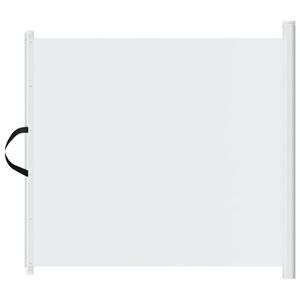 vidaXL Porte r&eacute;tractable pour animaux de compagnie blanc 82,5x125 cm