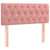 vidaXL Tête de lit Rose 100x7x78/88 cm Velours