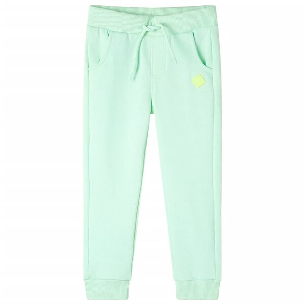 Pantalon de survêtement pour enfants vert vif 116