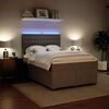 vidaXL Sommier &agrave; lattes de lit et matelas Gris clair 160x200cm Velours