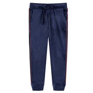 Pantalon de surv&ecirc;tement pour enfants bleu marine 128