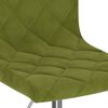 vidaXL Chaise pivotante de salle &agrave; manger Vert clair Velours