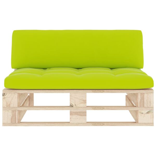 vidaXL Canap&eacute; central palette de jardin bois de pin impr&eacute;gn&eacute;