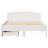 vidaXL Cadre de lit sans matelas blanc 150x200 cm bois de pin massif