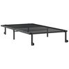 vidaXL Cadre de lit sans matelas pliable noir 100x190 cm acier
