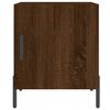 vidaXL Tables de chevet 2pcs ch&ecirc;ne marron 40x40x50cm bois d'ing&eacute;nierie