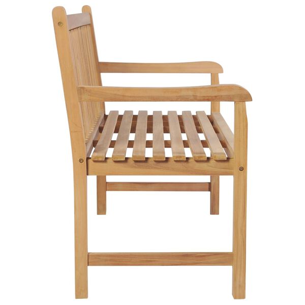 vidaXL Banc de jardin avec coussin vert vif 175 cm Bois de teck massif