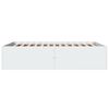 vidaXL Cadre de lit sans matelas blanc 120x190 cm