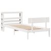 vidaXL Cadre de lit sans matelas blanc 90x200 cm bois de pin massif