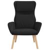 vidaXL Chaise de relaxation Noir Velours