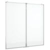 vidaXL Tableau blanc magn&eacute;tique pliable 100x100x1,7 cm aluminium