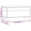 vidaXL Banc Marron 70x35x41 cm Tissu