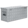 vidaXL Bo&icirc;te en aluminium 80 x 30 x 35 cm Argent&eacute;
