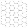 vidaXL Carreau hexagonal 50 pcs Blanc gris 30 x 30 cm
