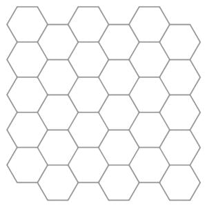 vidaXL Carreau hexagonal 50 pcs Blanc gris 30 x 30 cm