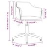 vidaXL Chaises &agrave; manger pivotantes lot de 4 Jaune Velours